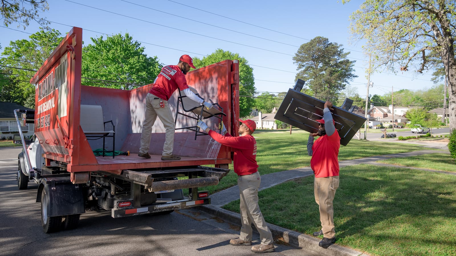 Alabama Junk Removal crew on a job in Hoover, AL