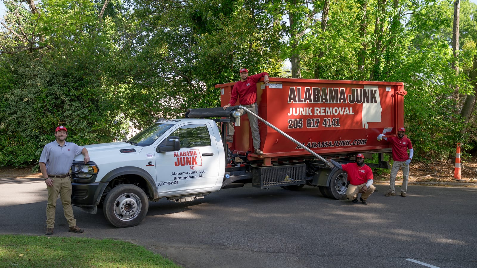 Alabama Junk Removal crew on a job in Birmingham, AL